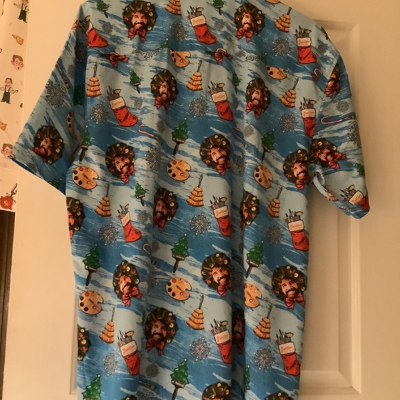Bob Ross Christmas RSVLTS Shirt - Picture 3 of 5